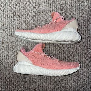 Adidas Women's Tubular Doom Sock PrimeKnit Sneakers 'Trace Pink' Size 7